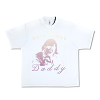White Hard Times Daddy Urban Heavy Tee - trangStudio