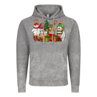 Cloud Rock christmas polar bear reindeer and snowman coffee c Vintage Hoodie - CowGirlArtShop