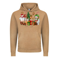 Vintage Camel christmas polar bear reindeer and snowman coffee c Vintage Hoodie - CowGirlArtShop