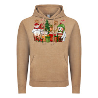 Vintage Coffee christmas polar bear reindeer and snowman coffee c Vintage Hoodie - CowGirlArtShop