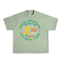 Oil Green womens rocky mountain national park hiking travel souvenir novelty v n Urban Heavy Tee - trangStudio