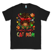 Black santas favorite cat mom Classic Tee - texasbilliewilder