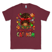 Burgundy santas favorite cat mom Classic Tee - texasbilliewilder