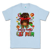 Dusty Blue santas favorite cat mom Classic Tee - texasbilliewilder