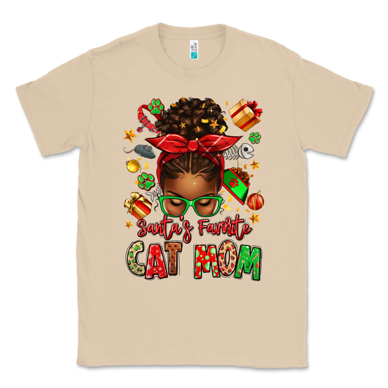 Santas Favorite Cat Mom Classic Tee by texasbilliewilder | Teevron