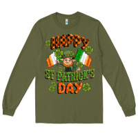 Army Green happy st patricks day Long Sleeve Tee - CowGirlArtShop