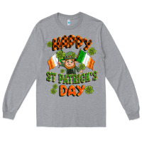 Heather Grey happy st patricks day Long Sleeve Tee - CowGirlArtShop