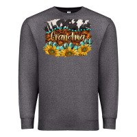 Charcoal Heather western grandma Premium Sweatshirt - BarkalooDesign
