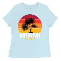 Baby Blue Miami Beach Ladies Tee - Bettercallsaul