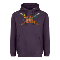 Plum wild one with gemstone and sunflower Heavyweight Hoodie - Artiststas