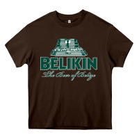 Chocolate Brown Belikin Beer Heavy Core Tee - trangStudio