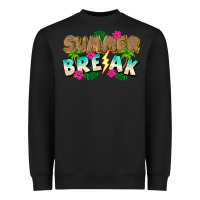 Black Summer Break Heavyweight Sweatshirt - CowhideDigitalArt