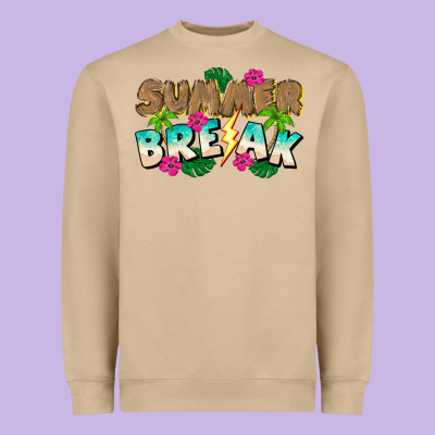 Summer Break Heavyweight Sweatshirt Designed By Cowhidedigitalart
