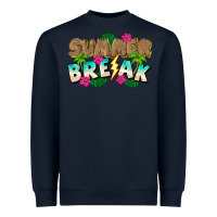 Navy Summer Break Heavyweight Sweatshirt - CowhideDigitalArt