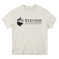 Cream stevens institute of technology Heavy Core Tee - SnappyArt