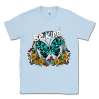 Dusty Blue be kind Classic Tee - SublimationCraftShop