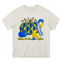 Cream october we wear blue and yellow with pumpkins Heavy Core Tee - Artiststas
