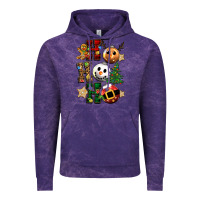 Cloud Purple ho ho ho christmas Vintage Hoodie - CowGirlArtShop