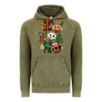 Vintage Olive ho ho ho christmas Vintage Hoodie - CowGirlArtShop