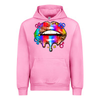 Fuchsia Pink pride lips Urban Hoodie - AdoDesignShop