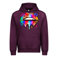 Mauve Wine pride lips Urban Hoodie - AdoDesignShop