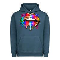 Pigment Midnight Navy pride lips Urban Hoodie - AdoDesignShop