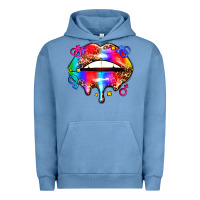Pigment Pebble Blue pride lips Urban Hoodie - AdoDesignShop