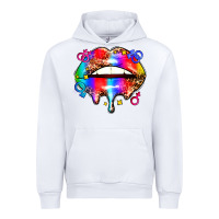 White pride lips Urban Hoodie - AdoDesignShop