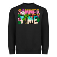 Black Summer Time Heavyweight Sweatshirt - CowhideDigitalArt
