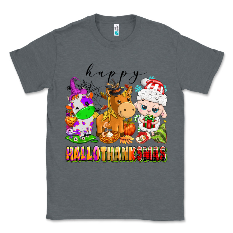 Happy Hallothanksmas Farm Animals Classic Tee by texasbilliewilder | Teevron