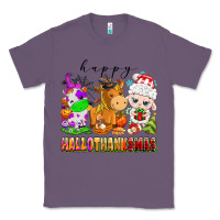 Lavender happy hallothanksmas farm animals Classic Tee - texasbilliewilder
