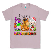 Lilac happy hallothanksmas farm animals Classic Tee - texasbilliewilder