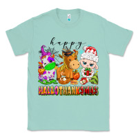 Seafoam happy hallothanksmas farm animals Classic Tee - texasbilliewilder