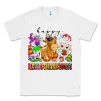 White happy hallothanksmas farm animals Classic Tee - texasbilliewilder