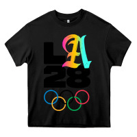 Black 2028 summer olympics Heavy Core Tee - FloraArt