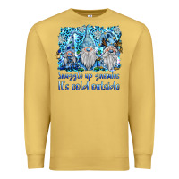 Antique Gold snuggle up gnomies it's coll outside Premium Sweatshirt - BarkalooDesign