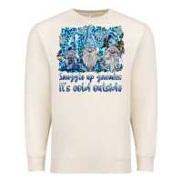 Sandshell snuggle up gnomies it's coll outside Premium Sweatshirt - BarkalooDesign