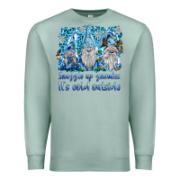 Seafoam snuggle up gnomies it's coll outside Premium Sweatshirt - BarkalooDesign