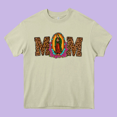 Our Lady Of Guadalupe Mom Heavy Core Tee Designed By Jahusdesignshop