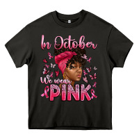 Asphalt in october we wear pink with afro woman Heavy Core Tee - Artiststas