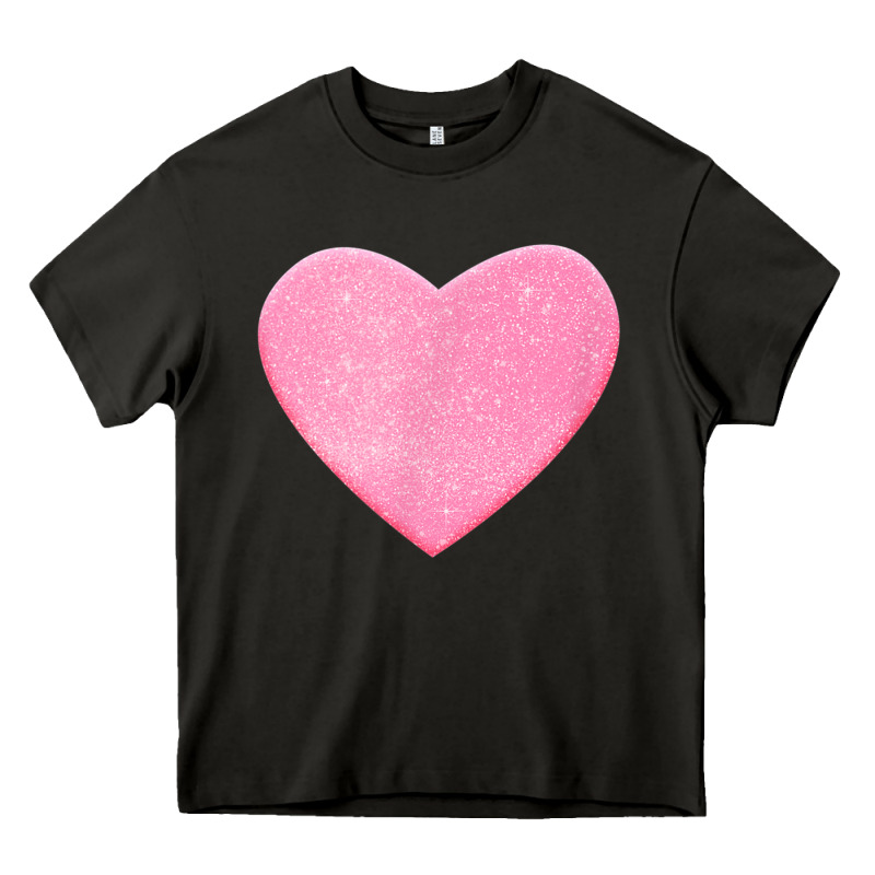 Valentines Pink Heart Heavy Core Tee by FloraArt | Teevron