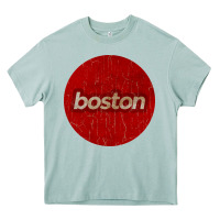 Arona boston   simple red circle vintage Heavy Core Tee - FloraArt