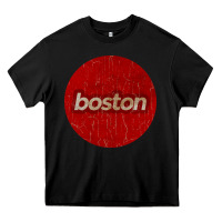 Black boston   simple red circle vintage Heavy Core Tee - FloraArt