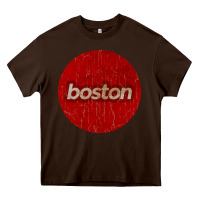 Boston   Simple Red Circle Vintage Heavy Core Tee | Teevron