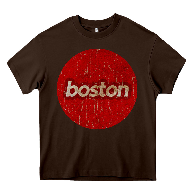 Boston   Simple Red Circle Vintage Heavy Core Tee by FloraArt | Teevron