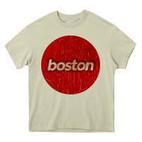 Mossy boston   simple red circle vintage Heavy Core Tee - FloraArt