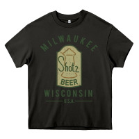 Asphalt shotz beer worn Heavy Core Tee - FloraArt
