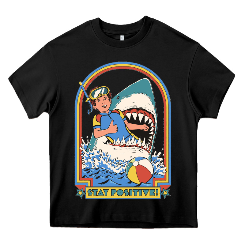 Stay Positive Classic Heavy Core Tee by FloraArt | Teevron