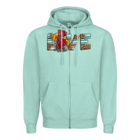 Seafoam love rooster head Zipper Hoodie - LillyAllenDesigns