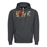 Smoke love rooster head Zipper Hoodie - LillyAllenDesigns